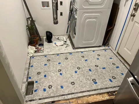 New laundry nook in our 150yr old house! After/Before and Full Process