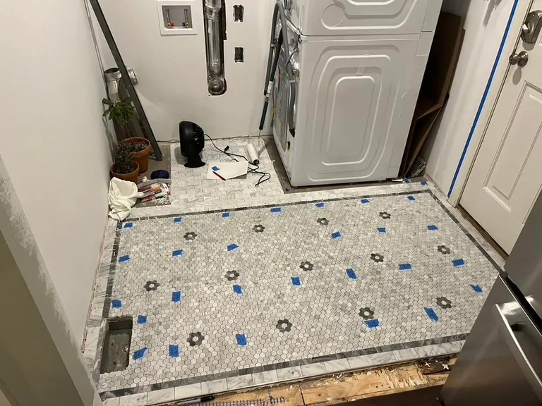 New laundry nook in our 150yr old house! After/Before and Full Process