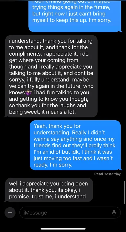 I rejected an “amazing” girl, I’m hoping I did it right?