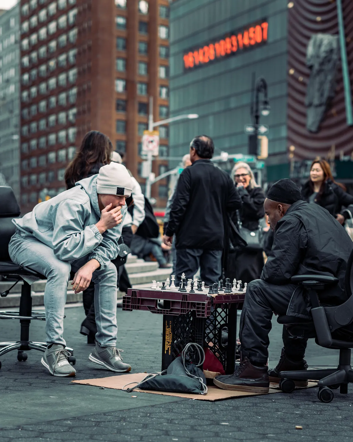 ITAP of street chess in NYC