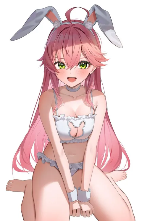 Cute bunny Sakura Miko