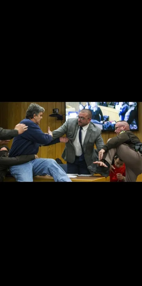 After hearing how Larry Nassar abused hundreds of young athletes, a father of three victims tried to attack him in court, shouting that he wanted “five minutes alone".