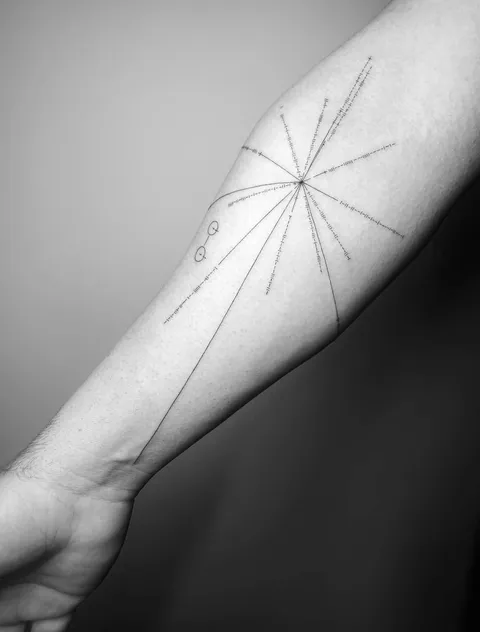My new pulsar map tattoo