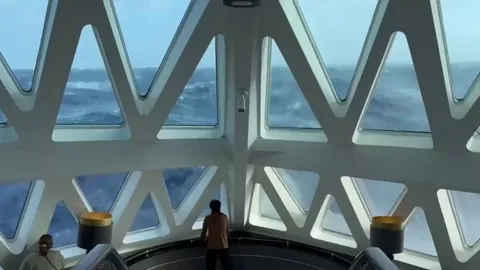 Navigating 30ft swells at Drakes Passage