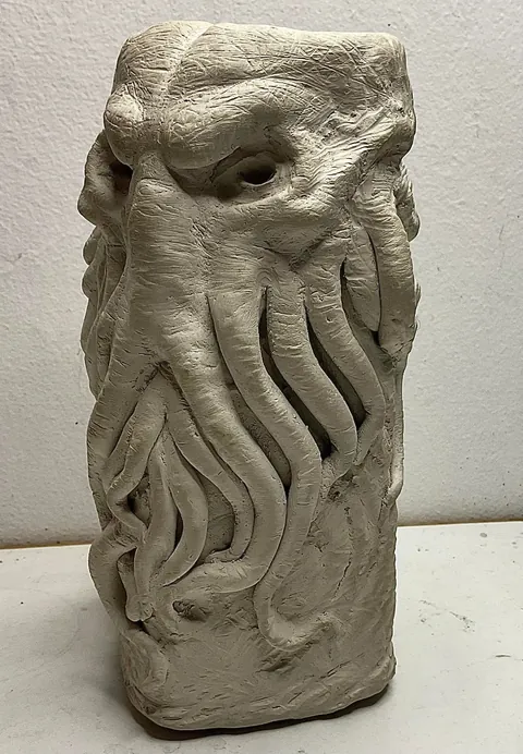 I sculpted Cthulhu.
