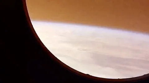 What does it look like when you ride a space capsule home?