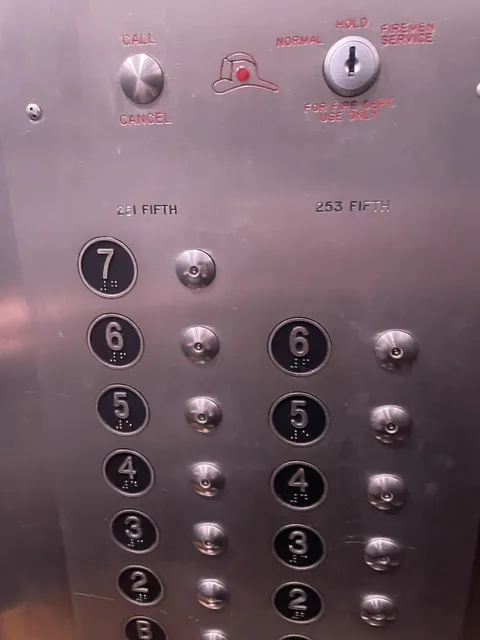 I took an elevator that serves two different addresses/buildings