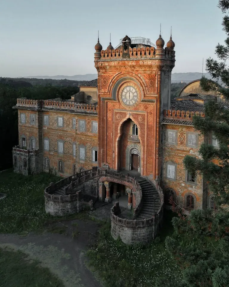 Abandoned Sammezzano Castle, Tuscan Hills, Italy.