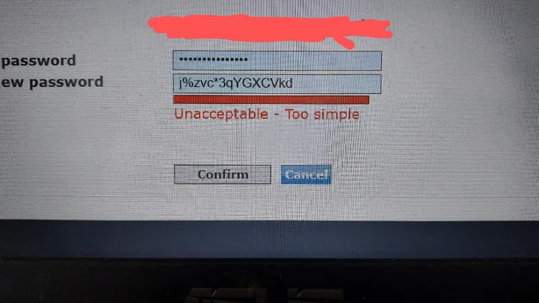 Unacceptable- too simple