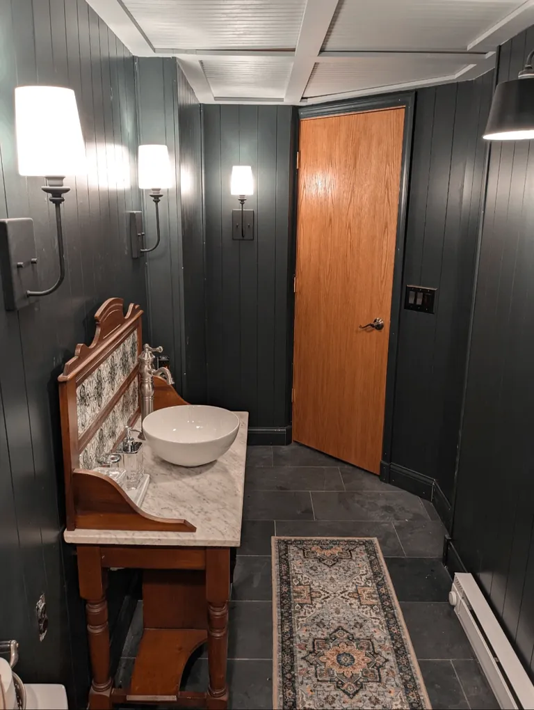 Finished a Roughed In Bathroom