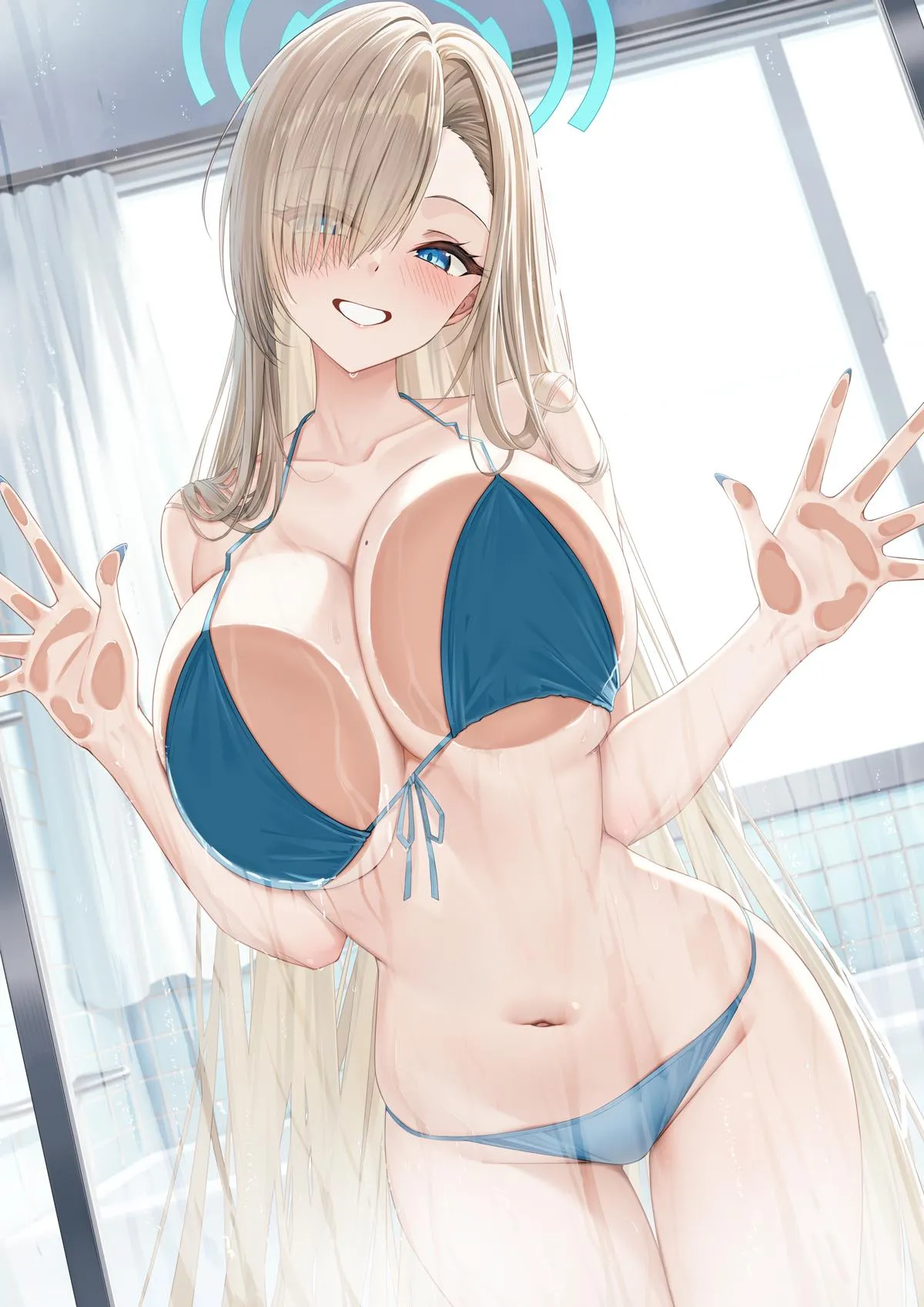 Asuna in bathroom (jyodankoto)