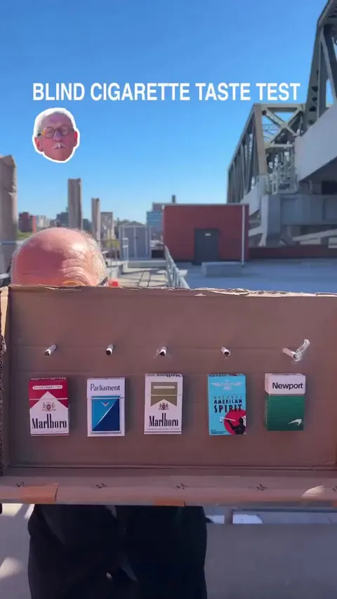 Blind cigarette taste test