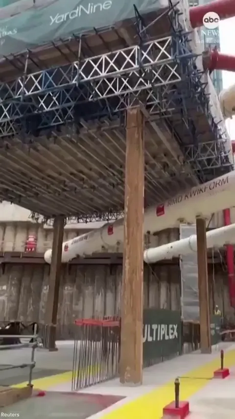 700 year old church raised to make way for a new building