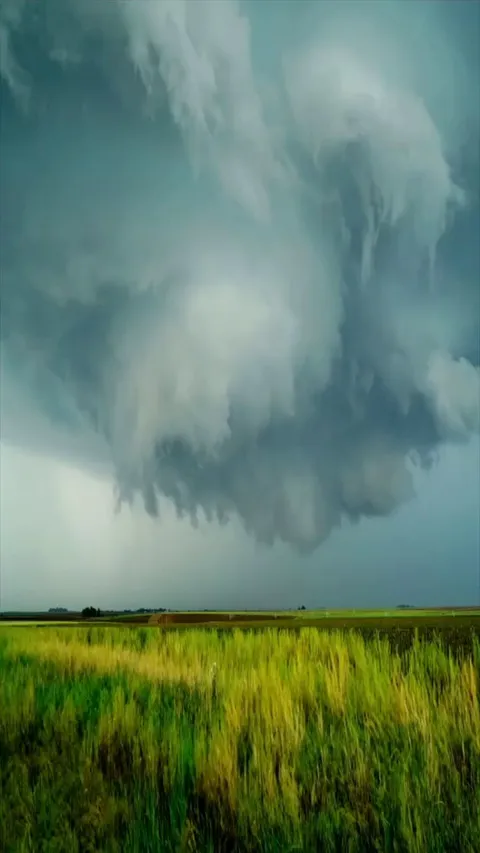 Sky right before tornado