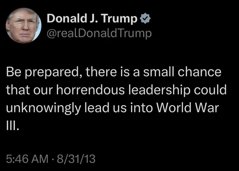 Trump post from 2013: