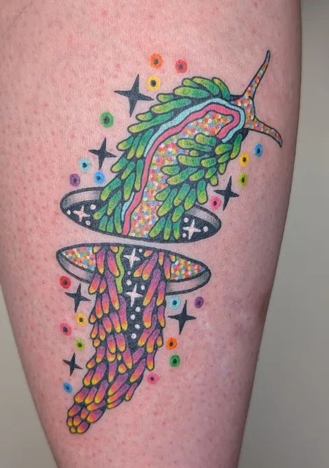 Cosmic Nudibranch by @derykwebb in Vancouver WA at his studio