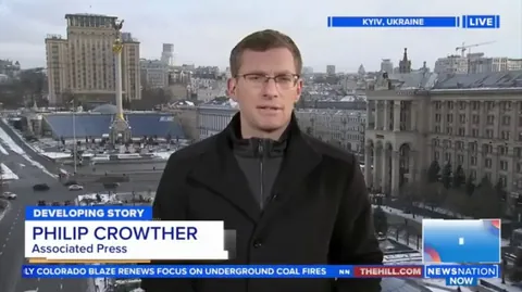 AP Journalist Gives Reports on Ukraine in 6 languages (English, Luxembourgish, Spanish, Portuguese, French, German)