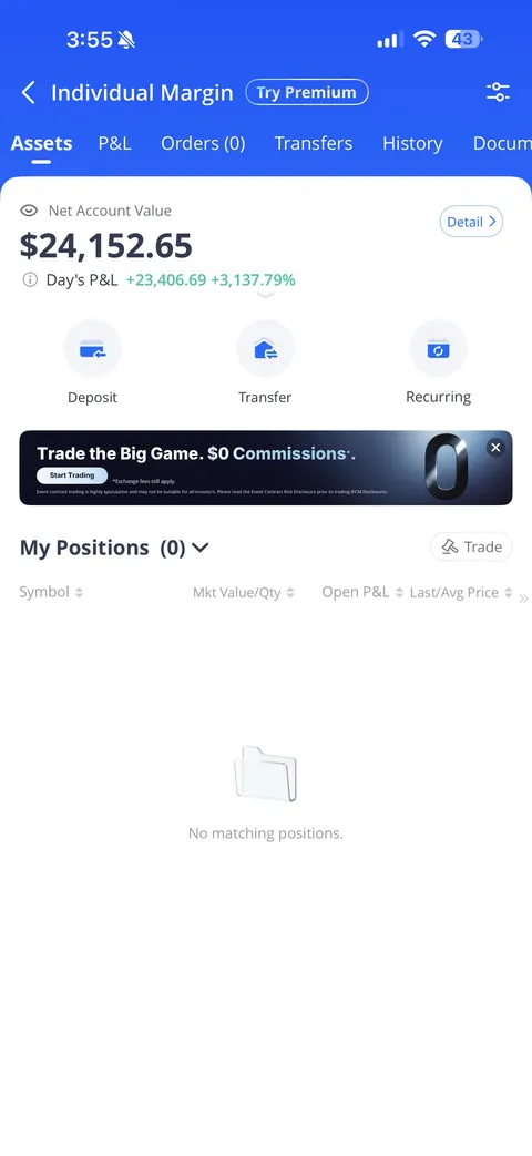 $720 -> $24k from 2 trades on QQQ today