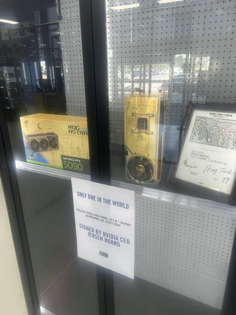 My local PC shop has a golden 5090 signed by Jensen Huang