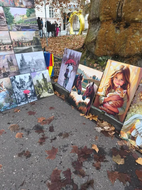 art print street seller had ai slop