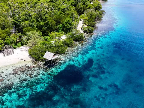 I returned to New Guinea, to a very remote atoll for a month long trip, living off the ocean.