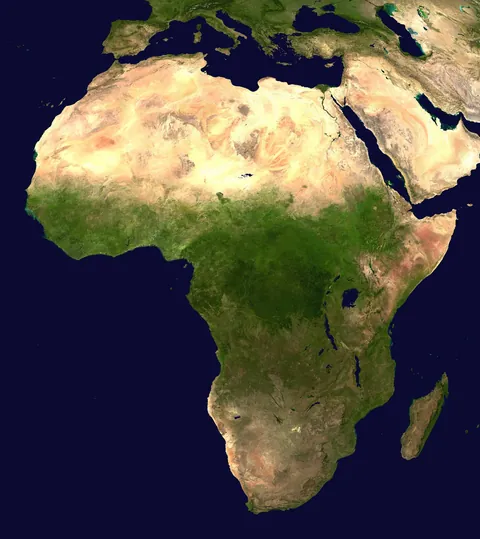 People don't realize how big Africa actually is so I threw in a banana for comparison