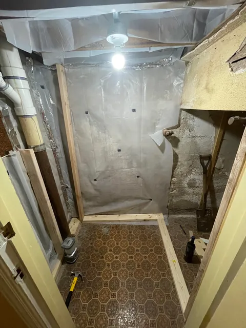 Built a wine closet under some stairs