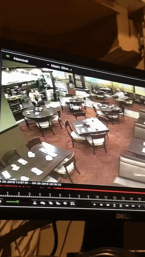 My boss told me I had too many things in my hands and I was going to drop something, so he threw more at me.