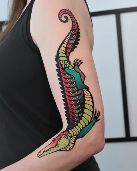 Gator by me, Max Murphy at Living Lore Tattoo in Ellicott City, MD