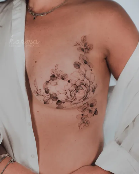 Scar tattoo cover ups (by me @karolinaszymanska_tattoo from Poland) 🌸
