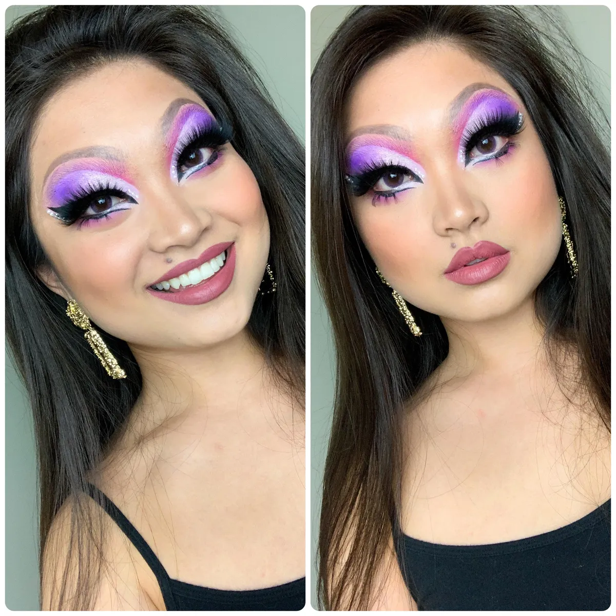 Happy Pride! First time trying drag queen makeup 🏳️‍🌈