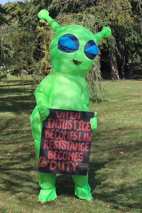 No Kings protest photos from the Quad Cities (Davenport, Iowa)