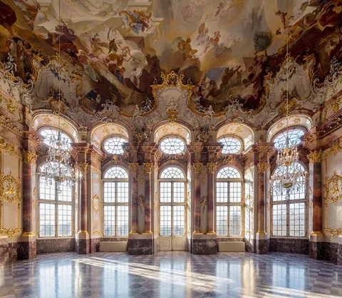 Hall of Bruchsal Palace, Germany