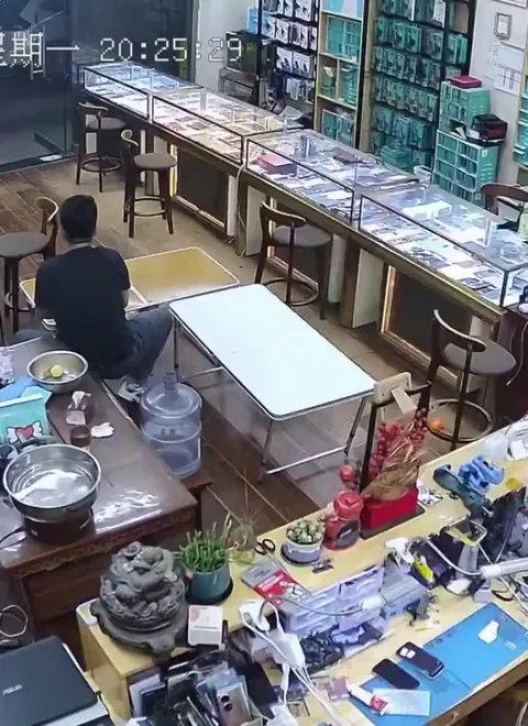 Nothing but just two buddies laughing at each other