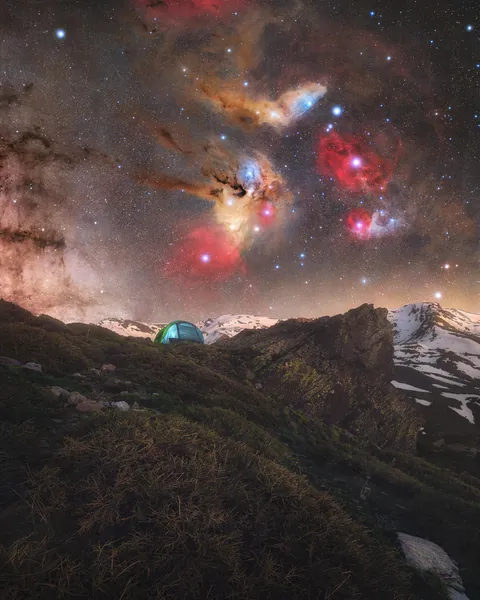 The Scorpius constellation with a 85mm