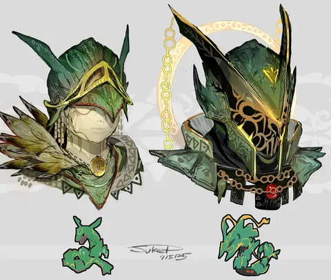 Pokémon Inspired Headgear Designs! [OC]