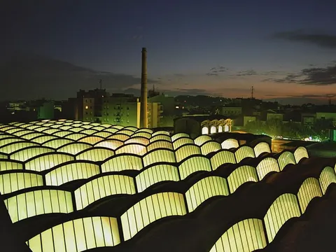 Former Aymerich, Amat y Jover textile factory in Terrassa, Catalonia (by Lluís Muncunill, 1909)