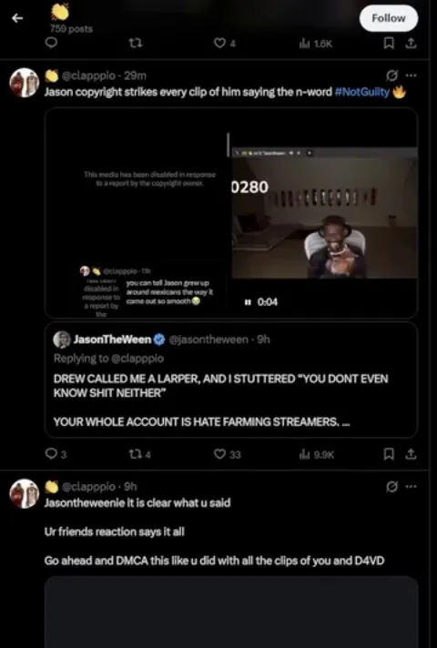JasonTheWeen Has Started DMCAing Clips About His Recent Controversy