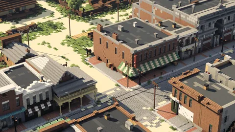 After 2 months of work, i finally built the whole Blackwater town from Red Dead Redemption2!