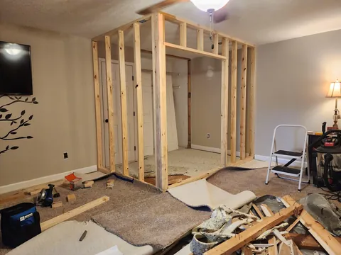 Transformed bonus room to daughter's dream bedroom.