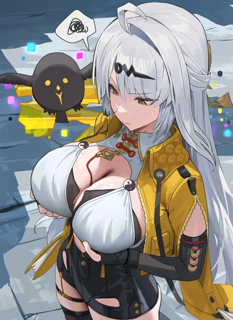 Oh no Yixuan's button broke off