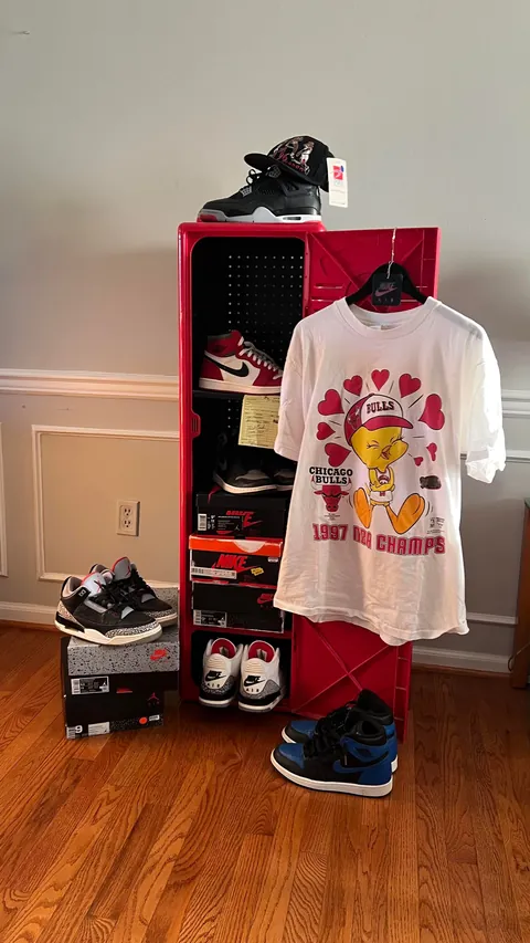 Found a vintage Chicago bulls locker while thrifting and had an idea 💡