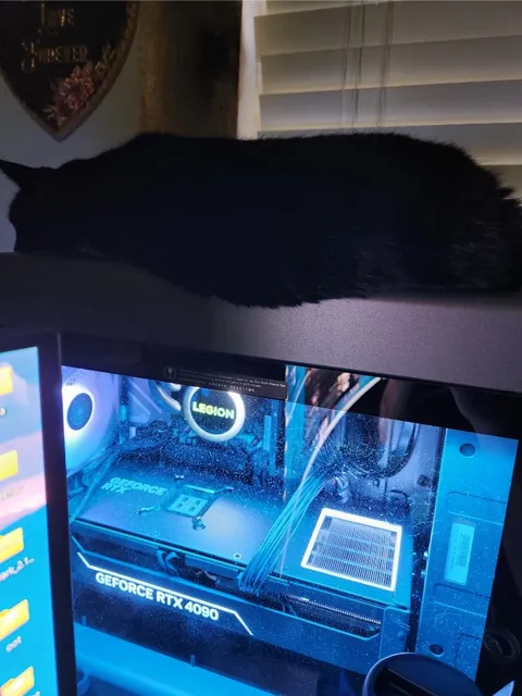 He loves the 700+ watts of heat