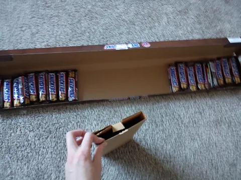 This package for this "yard" of snickers is incredibly misleading