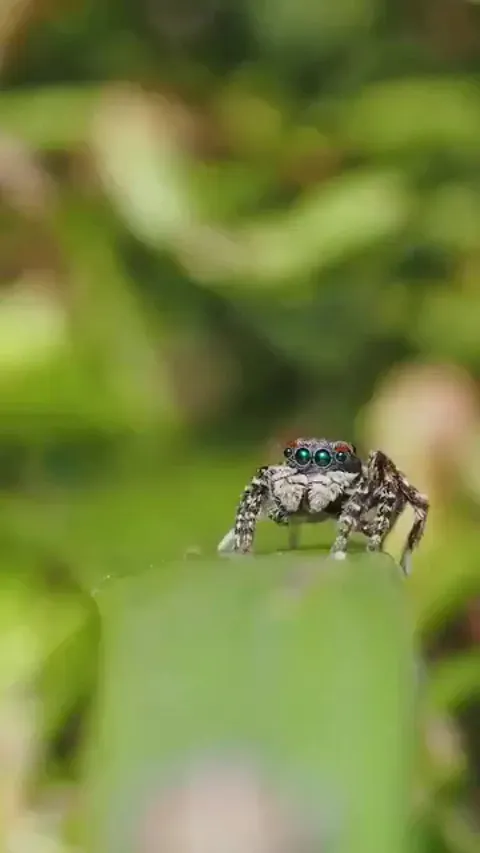 The Australian peacock spider’s mating dance!
