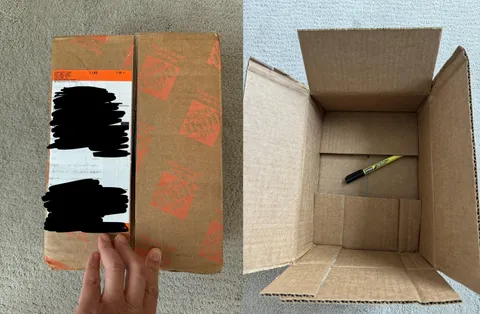 Received a package from Home Depot that just had one marker. I didn’t order anything from Home Depot. 