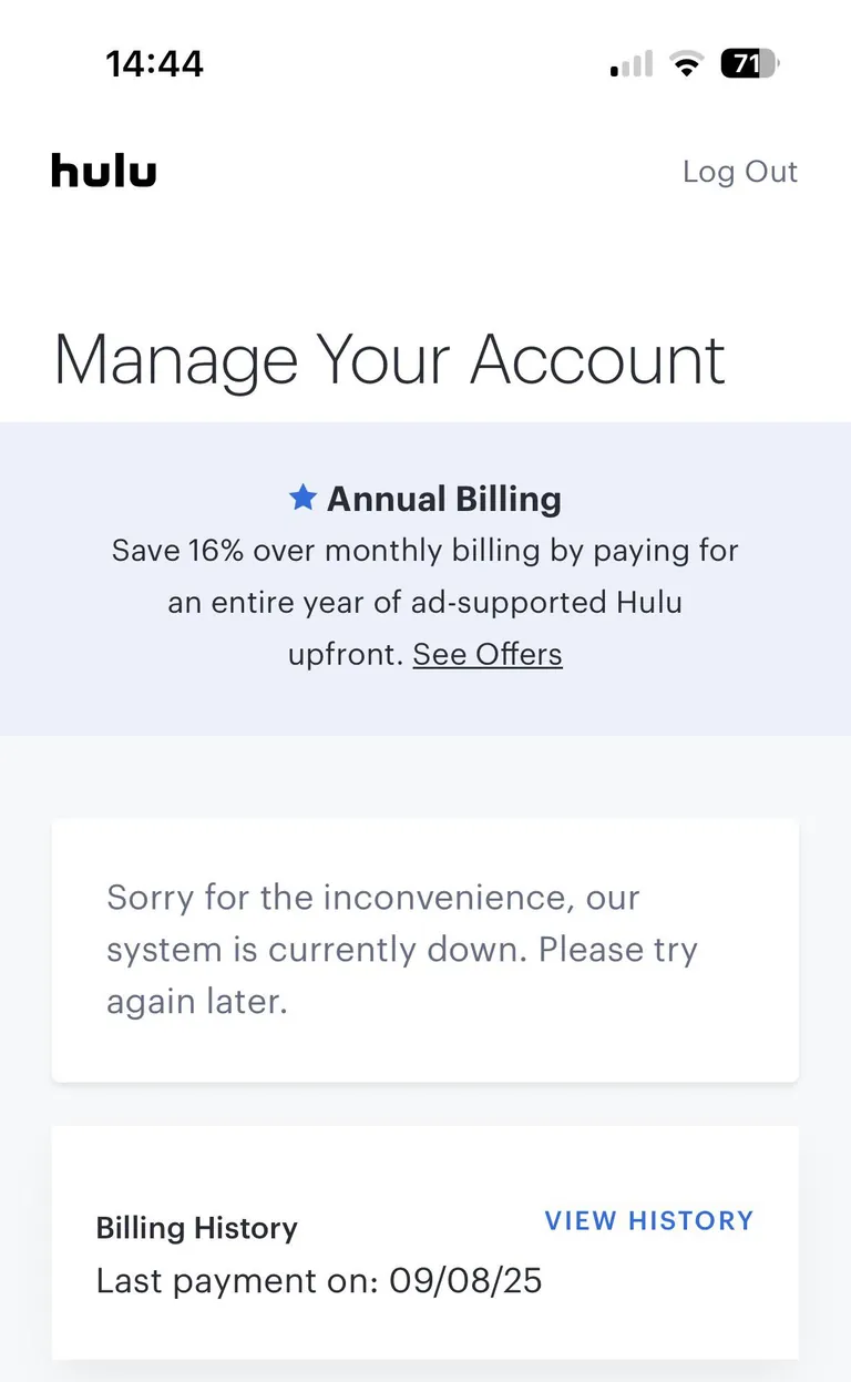 Trying to cancel Hulu, feels like I’m in that Southpark episode