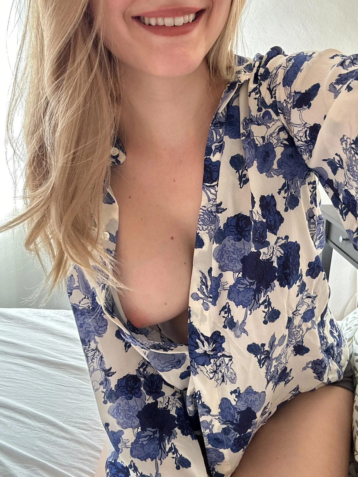 Just a little peek down my blouse