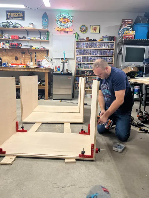 Built this over the longest ‘weekend project’ ever. Finally finished my first set of built-ins in my home!