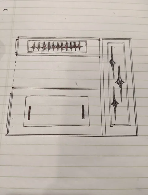 Mid Century-inspired room divider aquarium stand